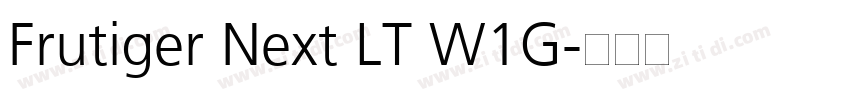 Frutiger Next LT W1G字体转换
